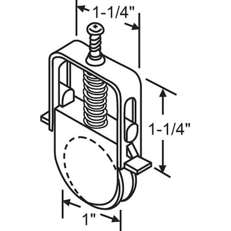 Strybuc Patio Screen Door Roller Assy. 10-403M